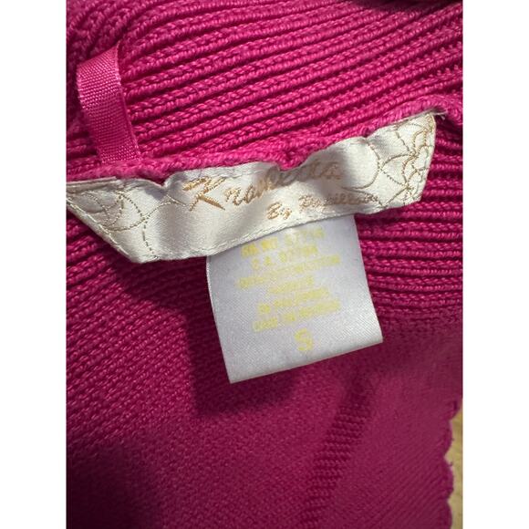 90s Kroshetta Pink Sweater Tank Size S - Picture 6 of 7